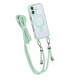 TUNIQ iPhone 16 Back cover case - neck cord -TPU+PC - Green